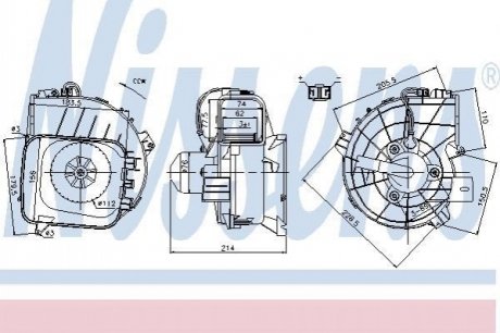 Вентилятор салону NISSENS 87084