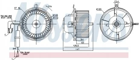 Вентилятор салона NISSENS 87404