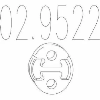 Гумовий елемент кріплення MTS 02.9522