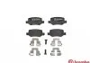 Колодки тормозные дисковые, к-кт. BREMBO P50 090 (фото 1)