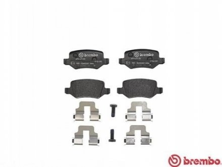 Колодки тормозные дисковые, к-кт. BREMBO P50 090