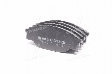 Колодка гальм. диск. TOYOTA передн. (вир-во Intelli) DAFMI / INTELLI D183E