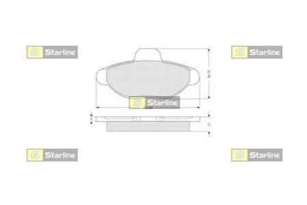 Гальмівні колодки дискові STARLINE BD S070