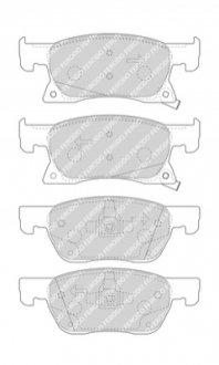 Гальмівні колодки дискові FERODO FDB4933