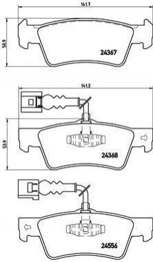 Гальмівні колодки дискові BREMBO P85 068 (фото 1)