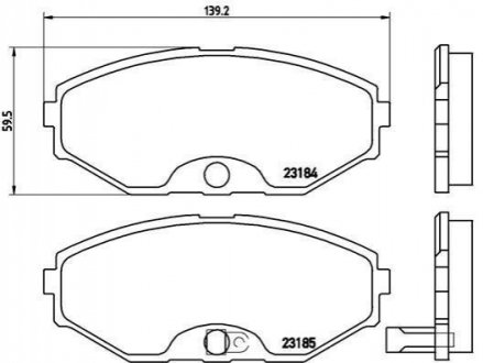 Гальмівні колодки дискові BREMBO P56 045