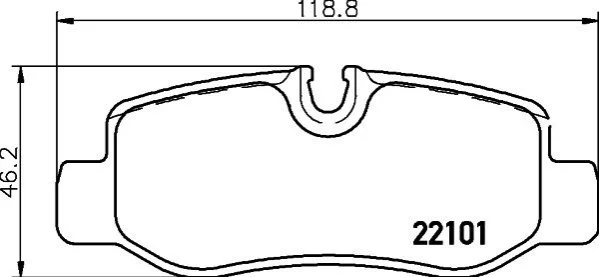 Гальмівні колодки дискові BREMBO P50 126 (фото 1)
