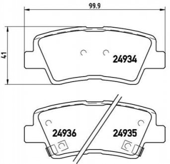 Гальмівні колодки дискові BREMBO P30 047 (фото 1)