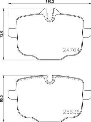 Гальмівні колодки дискові BREMBO P06 101 (фото 1)