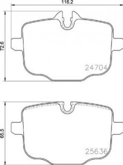 Гальмівні колодки дискові BREMBO P06 101