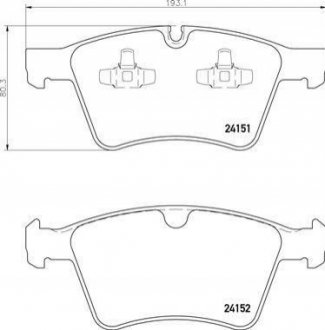 Гальмівні колодки дискові BREMBO P50 115