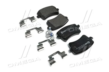 Колодка торм. диск. AUDI A4 задн. (пр-во) BREMBO P85 100