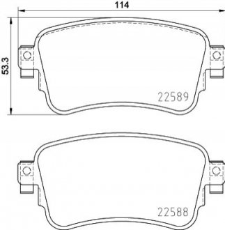 Гальмівні колодки дискові BREMBO P61 133