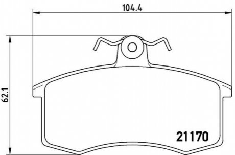 Гальмівні колодки дискові BREMBO P41 003