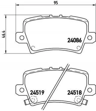 Гальмівні колодки дискові BREMBO P28 038 (фото 1)