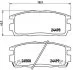 Колодка торм. диск. CHEVROLET CAPTIVA задн. (пр-во) BREMBO P10 004 (фото 1)