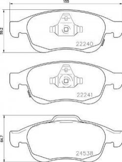 Гальмівні колодки дискові BREMBO P 23 165