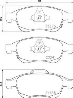 Гальмівні колодки дискові BREMBO P 23 165