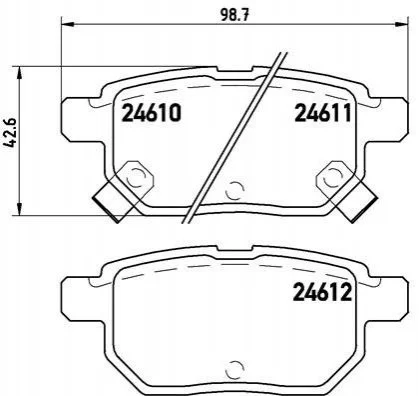 Гальмівні колодки дискові BREMBO P83 083 (фото 1)