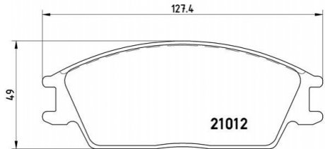 Гальмівні колодки дискові BREMBO P30 001 (фото 1)