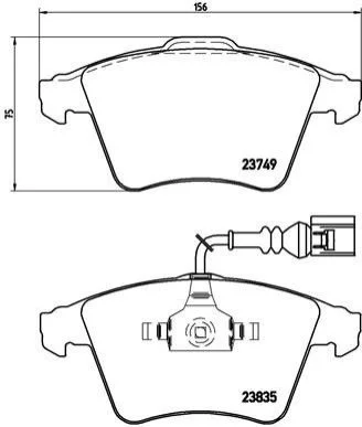 Гальмівні колодки дискові BREMBO P85 090 (фото 1)