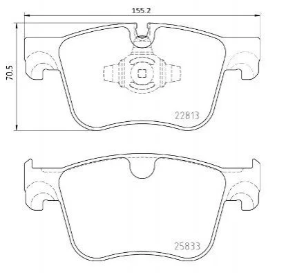 Гальмівні колодки дискові BREMBO P61 135 (фото 1)