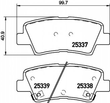 Гальмівні колодки дискові BREMBO P30 101