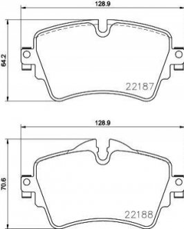 Гальмівні колодки дискові BREMBO P06 092