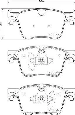 Гальмівні колодки дискові BREMBO P 61 127 (фото 1)