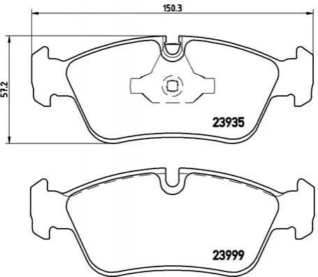 Гальмівні колодки дискові BREMBO P06 035 (фото 1)