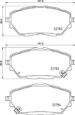 Гальмівні колодки дискові BREMBO P83 171 (фото 1)
