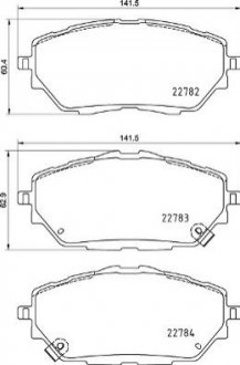 Гальмівні колодки дискові BREMBO P83 171