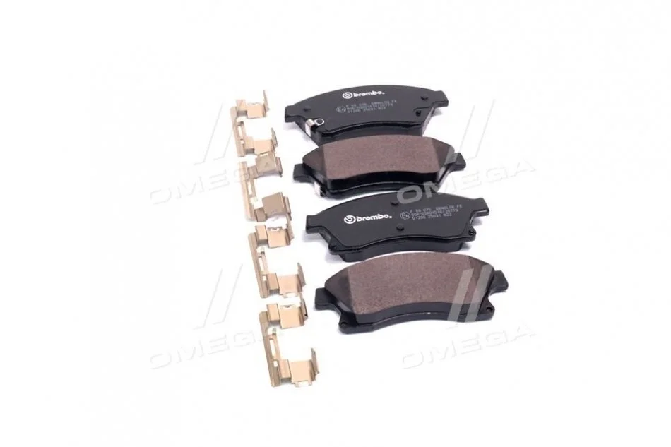 Колодка торм. диск. CHEVROLET CRUZE 09- OPEL ASTRA J передн. (пр-во) BREMBO P59 076 (фото 1)