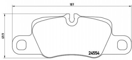 Гальмівні колодки дискові BREMBO P65 020