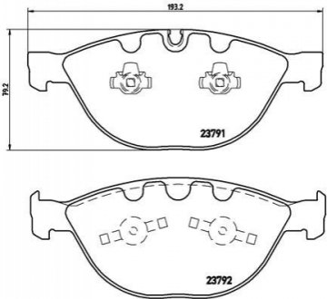 Гальмівні колодки дискові BREMBO P06 047