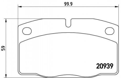 Гальмівні колодки дискові BREMBO P59 005