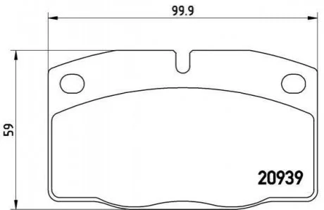 Гальмівні колодки дискові BREMBO P59 005