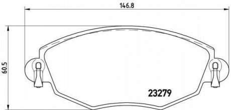 Гальмівні колодки дискові BREMBO P24 060