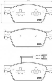 Гальмівні колодки дискові BREMBO P85 141