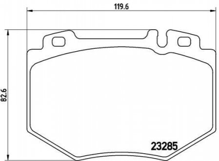 Гальмівні колодки дискові BREMBO P50 048