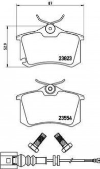 Гальмівні колодки, дискове гальмо (набір) BREMBO P85 066