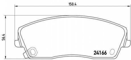 Гальмівні колодки дискові BREMBO P11 019 (фото 1)