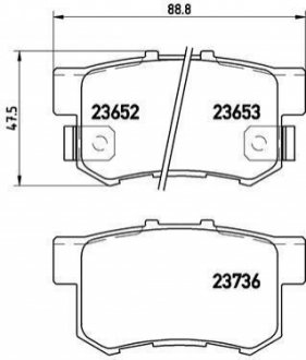 Гальмівні колодки дискові BREMBO P28 039