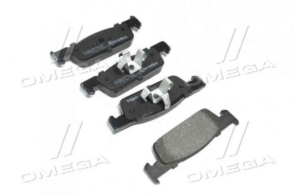 Колодка торм. диск. DACIA LOGAN 1.2 1.5 2012-,SANDERO 2013-, CLIO IV 2012- передн. (пр-во) BREMBO P68 059 (фото 1)