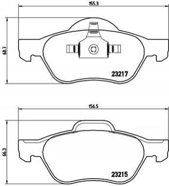 Гальмівні колодки дискові BREMBO P68 048 (фото 1)