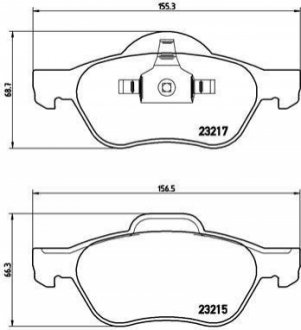 Гальмівні колодки дискові BREMBO P68 048