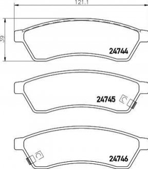 Гальмівні колодки дискові BREMBO P10 060