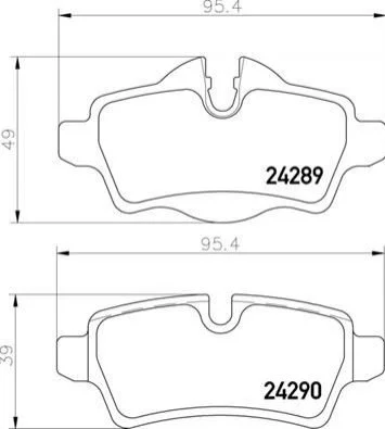 Гальмівні колодки дискові BREMBO P06 103 (фото 1)