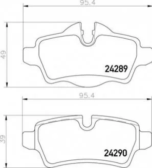 Гальмівні колодки дискові BREMBO P06 103