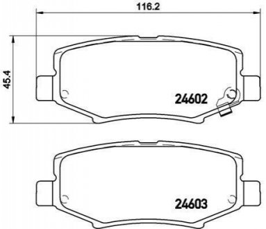 Гальмівні колодки дискові BREMBO P18 024